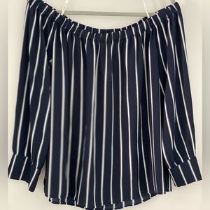 Long sleeve off shoulder top